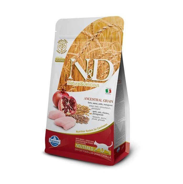 Farmina N&D Ancestral Grain Neutered Pollo e Melograno 300gr Farmina N&D Ancestral Grain Neutered Pollo e Melograno 300gr